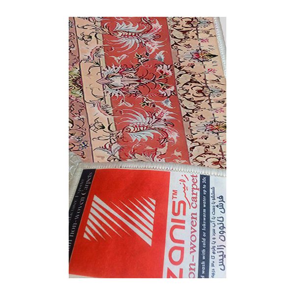 فرش ماشینی زانیس مدل 502 طرح علیا زمینه کرم