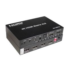 ماتریکس HDMI 4×2 کی نت مدل K-MAHD2042 با ریموت کنترل