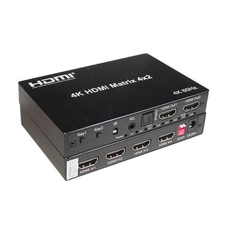 ماتریکس HDMI 4×2 کی نت مدل K-MAHD2042 با ریموت کنترل