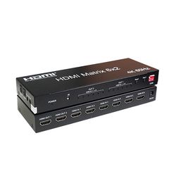 ماتریکس HDMI 6×2 کی نت مدل K-MAHD2062 با ریموت کنترل