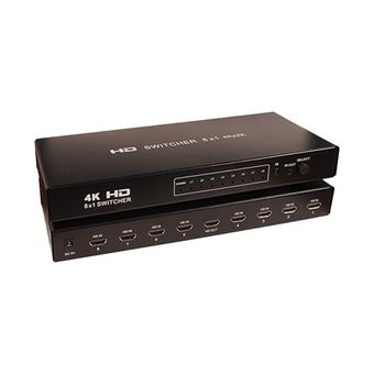 سوئیچ 8 پورت HDMI کی نت مدل K-SWHD2008 با ریموت کنترل