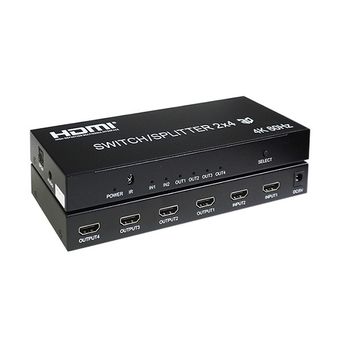 سوئیچ اسپلیتر HDMI 2×4 کی نت مدل K-SWSP2024