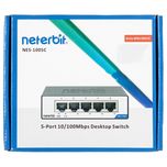 سوئیچ شبکه 5 پورت نتربیت مدل NES-1005C (گارانتی 36 ماهه آونگ)