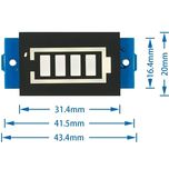 ماژول نمایش سطح شارژ باتری لیتیومی مدل MP-2C