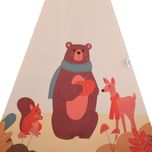 چادر بازی کودک مدل سرخپوستی طرح حیوانات PT519