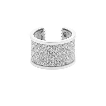 انگشتر طلا 18 عیار زنانه مریم اکرمی گلد گالری مدل ابریشم صدف