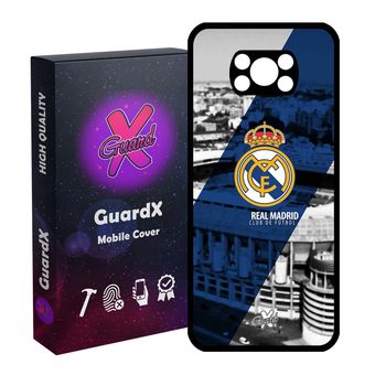 کاور گارد ایکس طرح Real Madrid مدل Glass10054 مناسب برای گوشی موبایل شیائومی Poco X3 / Poco X3 NFC