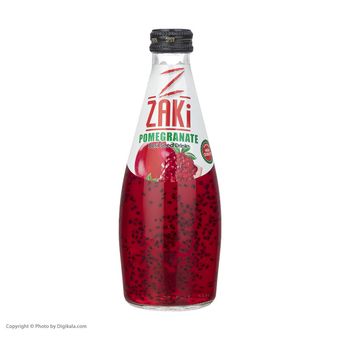 نوشیدنی حاوی بذر ریحان با طعم انار زکی - 300 میلی لیتر