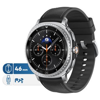 ساعت هوشمند 46 میلی‌متری سامسونگ مدل Galaxy Watch 8 Classic با بند چرمی