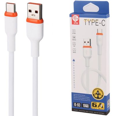 کابل تایپ سی سوپر فست شارژ مدل YOU SHENG KU K-39