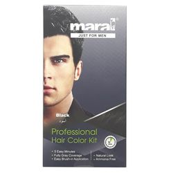 کیت رنگ موی مردانه مارال مدل Black حجم 50 میلی لیتر