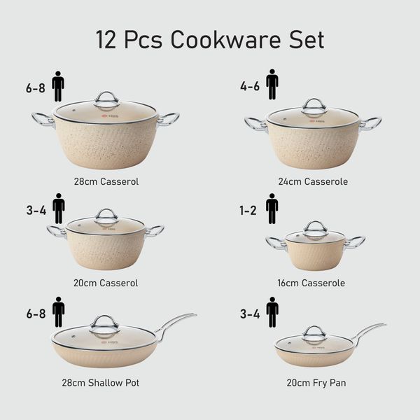 سرویس پخت و پز 12 پارچه ام جی اس کد 800304