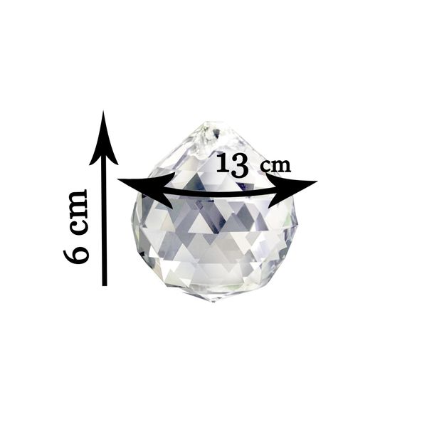 کریستال لوستر مدل گوی شماره چهل بسته 5 عددی