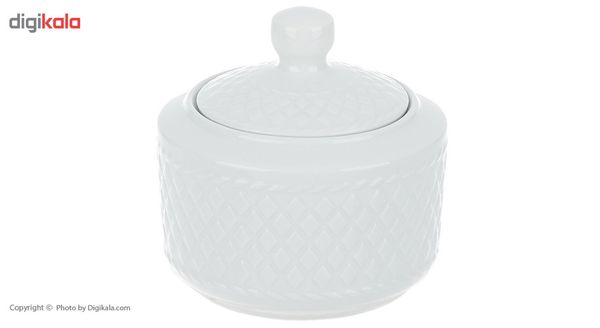 سرویس غذاخوری 102 پارچه 12 نفره چینی زرین ایران مدل رادیانس سفید درجه عالی