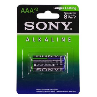 باتری نیم قلمی سونی مدل آلکالاین بسته 2 عددی