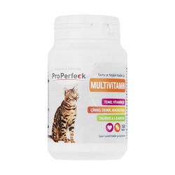 قرص مکمل مولتی ویتامین گربه پروپرفک مدل Multivitaminلیبل دار اورجینال شرکتی بسته 150