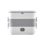 ظرف غذای برقی لانج باکس مدل LB-200W( دو طبقه ) 4 عددی کاسه استیل