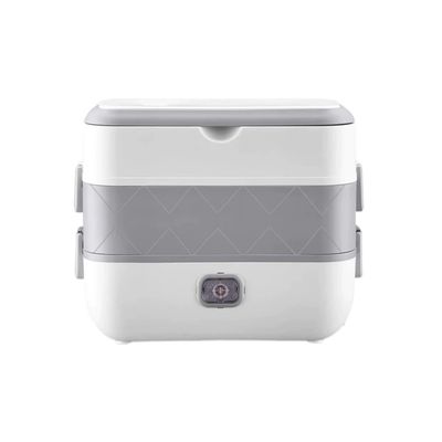 ظرف غذای برقی لانج باکس مدل LB-200W( دو طبقه ) 4 عددی کاسه استیل