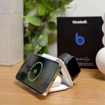 شارژر بی سیم مدل  3in1 magnetic wireless charger