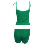 ست تاپ و شلوارک زنانه مدل SIMPLE کد tm-2017 رنگ سبز*124