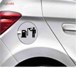 برچسب بدنه خودرو طرح باک بنزین کد 49 مجموعه 4 عددی