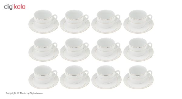 سرویس غذاخوری 102 پارچه چینی زرین ایران سری ایتالیا اف مدل Sepid Sadaf درجه عالی