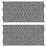 برچسب چراغ خودرو مهدیار طرح مربع مثلث کد BCH107 بسته دوعددی