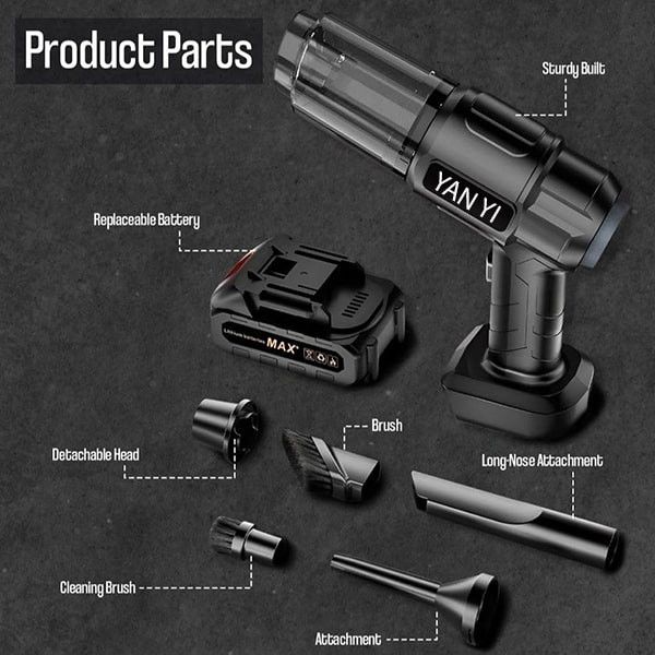 جارو شارژی خودرو یان یی مدل Multifunction Vacuum Cleaner