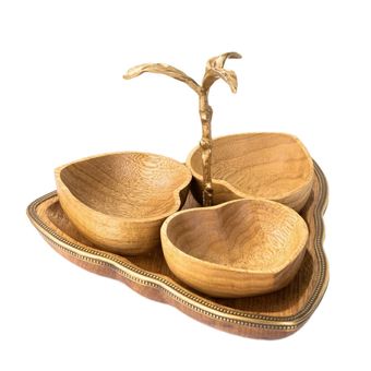 اردو خوری گلدکیش مدل گلدن برد قلب GK829416