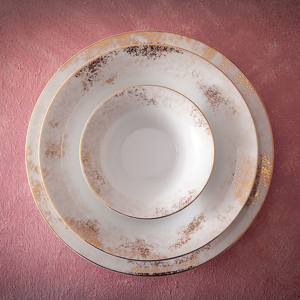 سرویس غذاخوری 35 پارچه چینی زرین ایران سری شهرزاد مدل کلودیا درجه عالی