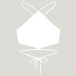 کراپتاپ زنانه مدل پشت گره ای