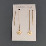 گوشواره زنانه مدل بخیه ای طرح چشم