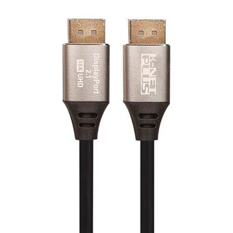 کابل DisplayPort 2.1 رزولوشن 16K کی نت پلاس مدل KP-CDP2118 طول 1.8 متر