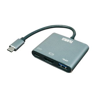 تبدیل Type-C به HDMI/USB 3.0/PD کی نت پلاس مدل KP-MFCMS103 با رزولوشن 4K