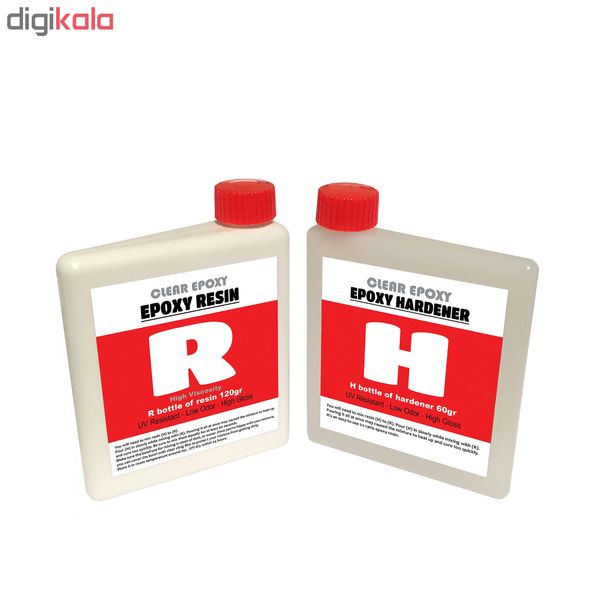 رزین اپوکسی مدل R-H کد RHIVI حجم 180 میلی لیتر بسته 2 عددی