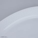 سرویس غذاخوری 28 پارچه چینی زرین ایران سری رادیانس مدل سفید درجه یک