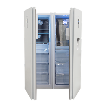 یخچال و فریزر دوقلو ایکس ویژن مدل KTR630/KTF630 رنگ سفید و استیل
