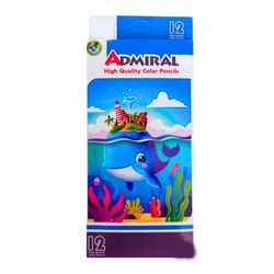 مداد رنگی 12 رنگ آدمیرال مدل دلفین