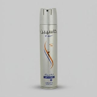 اسپری حالت دهنده مو کاسپین 250 میلی لیتری مدل کلاسیک با ویژگی نگهدارندگی بالا و پوشش قوی بدون ایجاد چسبندگی مو