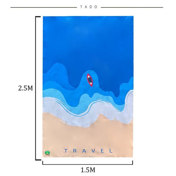 زیر انداز سفری تادو طرح چشم مدل ZR12