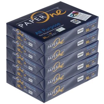 کاغذ 80 گرمی پیپر وان سایز A4 بسته 5 عددی