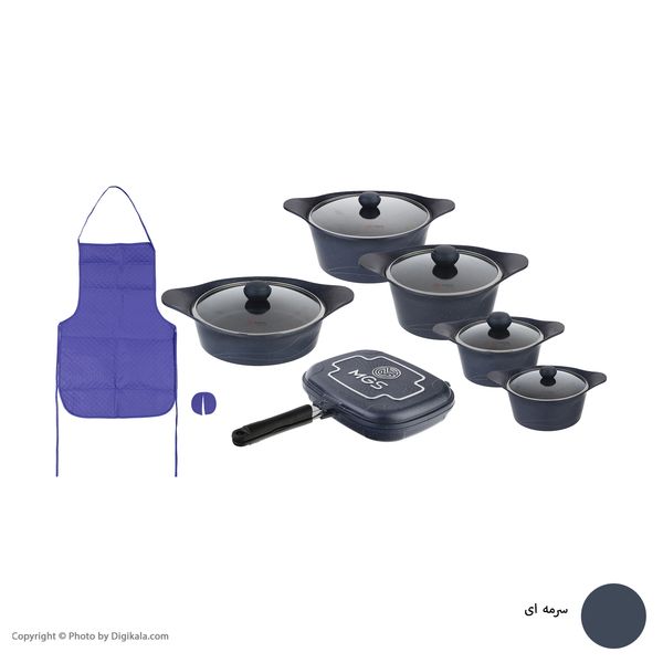 سرویس پخت و پز 15 پارچه ام جی اس مدل KC1511