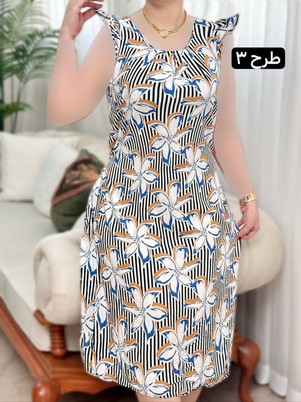 پیراهن نخی آیسل 2097