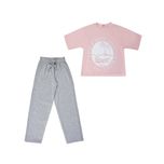 ست تی شرت و شلوار دخترانه مدل MDSS-CH1788