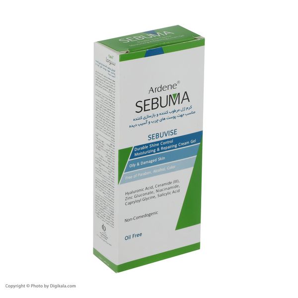 کرم ژل ترمیم کننده آردن سبوما مناسب پوست های چرب حجم 40 میلی لیتر
