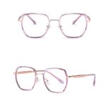 فریم عینک طبی چند ضلعی مدل TJ802C122P81 مناسب برای صورت گرد و بیضی