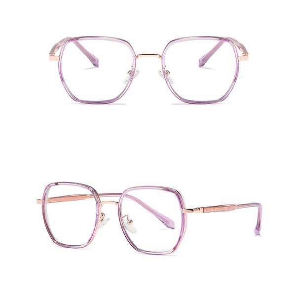 فریم عینک طبی چند ضلعی مدل TJ802C122P81 مناسب برای صورت گرد و بیضی