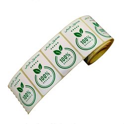 برچسب طرح محصول طبیعی کد OR1 بسته 100 عددی