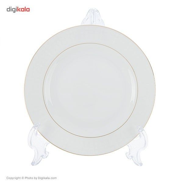 سرویس غذاخوری 28 پارچه چینی زرین ایران سری ایتالیا اف مدل Sepid Sadaf 2 درجه یک