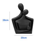 مجسمه مدل آغوش عشق کد  Black-01